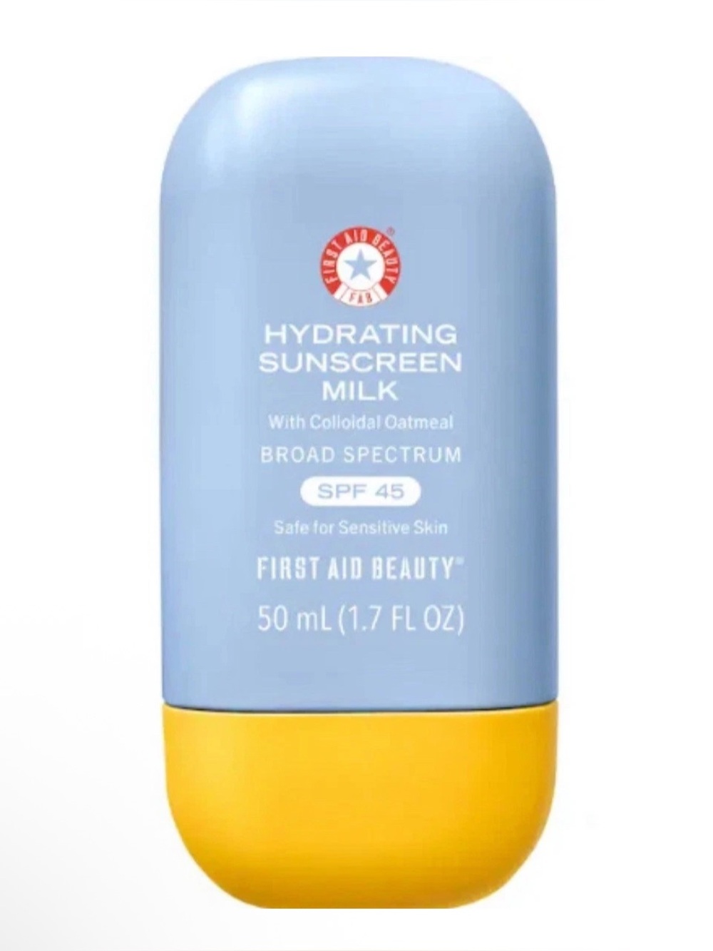 FIRST AID BEAUTY Hydrating Sunscreen Milk SPF 45 1.7 fl oz EXP 02/2027